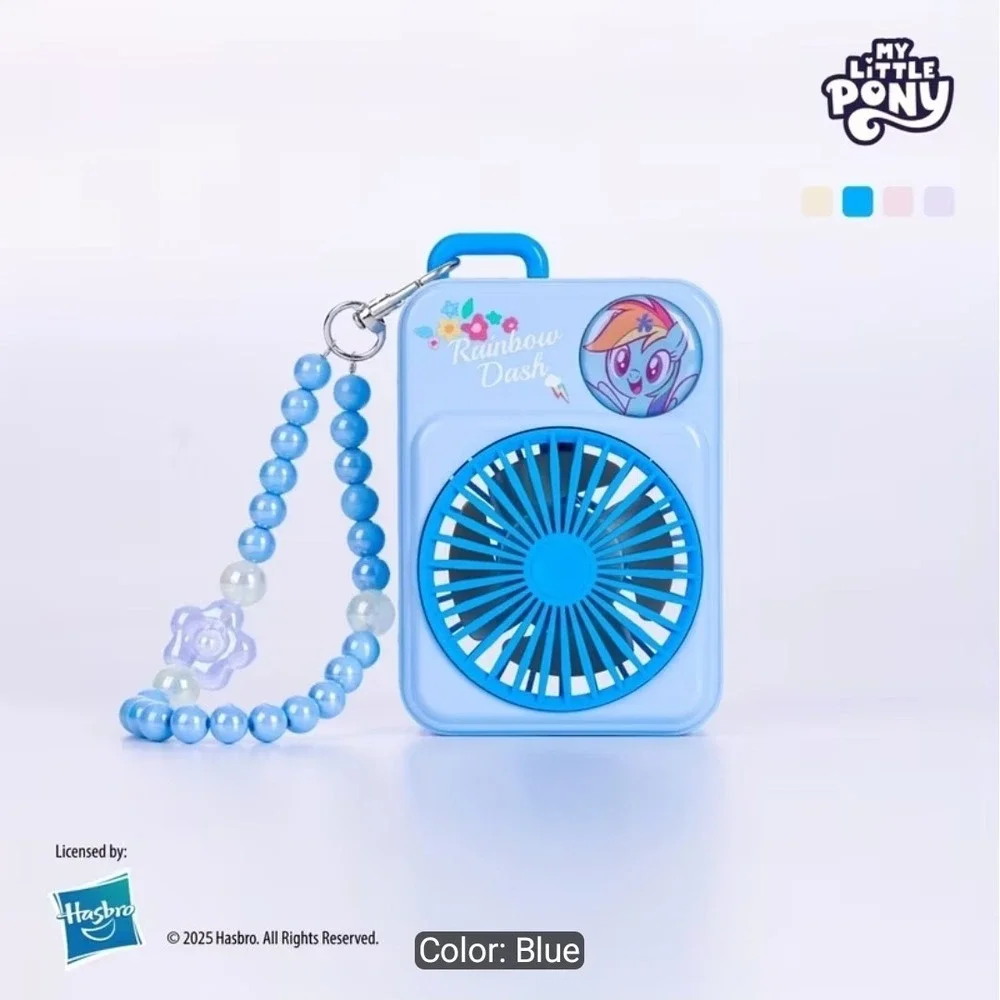 My Little Pony Flower‎ Bead Chain Mini Fan Portable Handheld MLP RAINBOW DASH